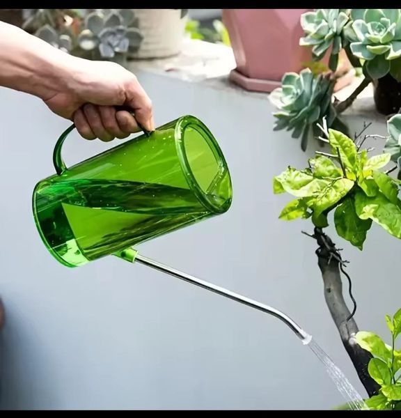 Лійка з довгим носиком 1л з розпилювачем GREEN(зелена ) ACC-1l-GREEN-0013 фото