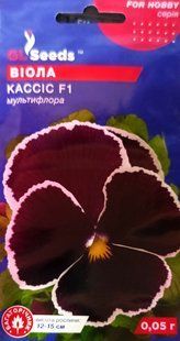 Насіння квітів Віола Кассіс F1 0.05г SDS-BR-PAC-999 фото