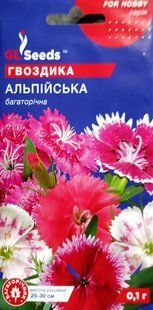 Насіння квітів Гвоздика Альпійська 0.1г SDS-PR-PAC-220 фото