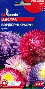 Насіння квітів Айстра Бордюрні Красуні 0.3г SDS-AN-PAC-389 фото
