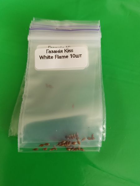 Насіння квітів 10шт Газанія Kiss White Flame SDS-AN-FAS-29 фото