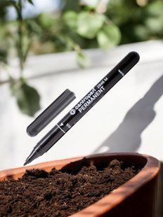 Перманентний маркер Centropen М з круглим тонким наконечником (1 мм, чорний)  ACC-MARK-BLACK-0009 фото