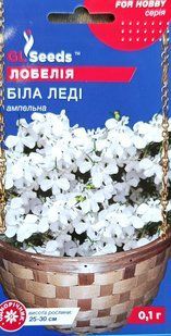 Насіння квітів Лобелія Біла Леді 0.1г SDS-AN-PAC-250 фото